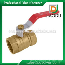 Brass Ball Valve Standard Port 400 WOG Red Handle 2" NPT Female